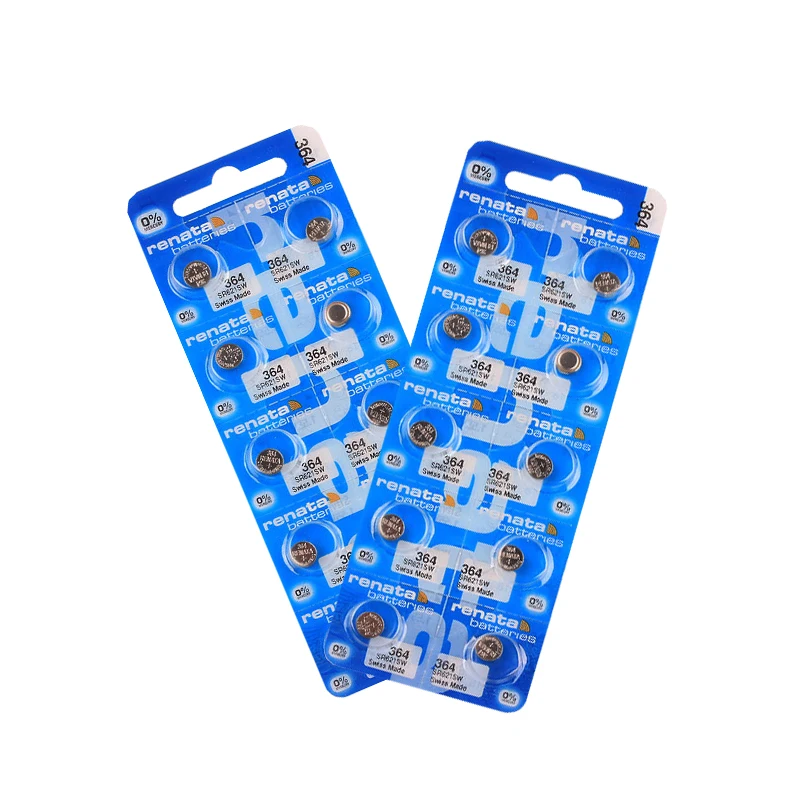 RENATA 20pcs/2cards 364 SR621SW 621 Watch Battery 1.55V 18mAh 364 Renata Batteries
RENATA 20pcs/2cards 364 SR621SW 621 Watch Battery 1.55V 18mAh 364 Renata Batteries