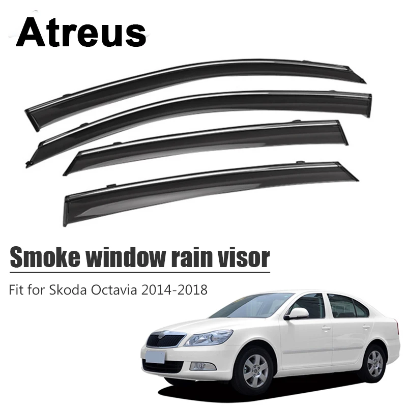 Atreus For Skoda Octavia 2014 2015 2016 2017 2018 Car Accessories Door Smoke Window Sun Rain Visor Wind Deflectors Guard Shield
Atreus For Skoda Octavia 2014 2015 2016 2017 2018 Car Accessories Door Smoke Window Sun Rain Visor Wind Deflectors Guard Shield