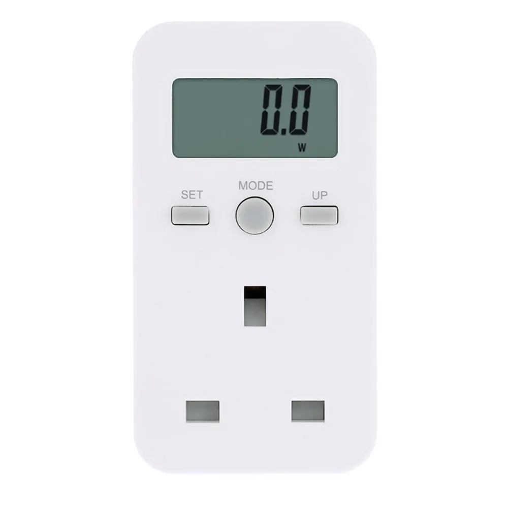 Plug-in Digital Wattmeter LCD Display Power Meter Electricity Usage Socket Electric Consumption Monitor UK Plug
Plug-in Digital Wattmeter LCD Display Power Meter Electricity Usage Socket Electric Consumption Monitor UK Plug