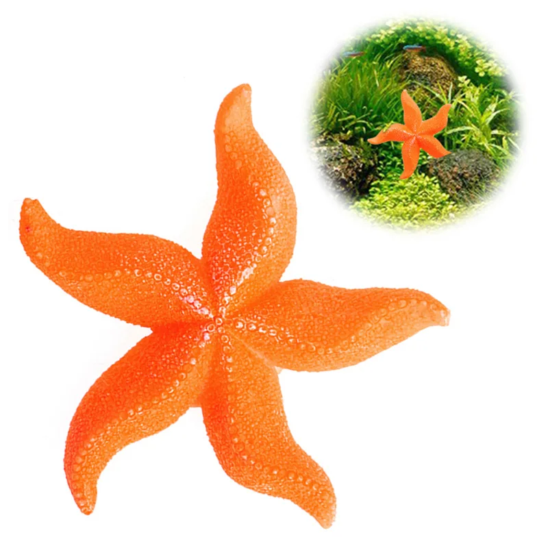 Аквариум для рыбок пейзаж Sea искусственные кораллы морские звезды орнамент