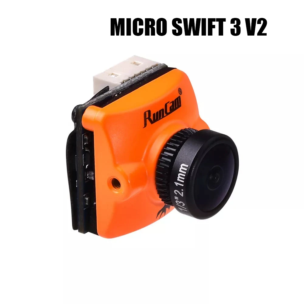 

Runcam Micro Swift 3 V2 4:3 600TVL CCD Mini FPV Camera Joystick/ UART Control Switchable OSD Configuration - FOV 145