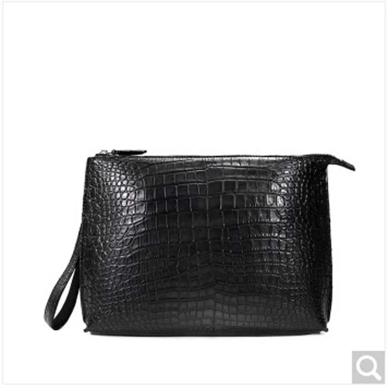 

weitasi nile crocodile leather man clutch bag men bag the square envelope crocodile skin complete without stitching new men bag