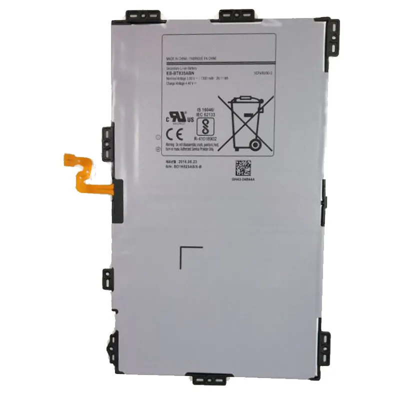 EB-BT835ABU Battery For Samsung Galaxy Tab S4 10.5 SM-T830 T830 SM-T835 T835 Tablet Battery 7300mA battery
EB-BT835ABU Battery For Samsung Galaxy Tab S4 10.5 SM-T830 T830 SM-T835 T835 Tablet Battery 7300mA battery
