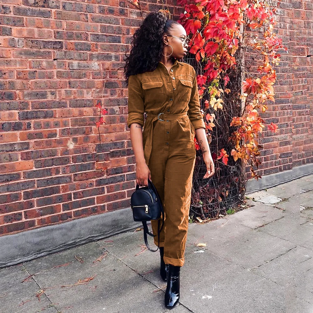 Autumn Winter Women Suits High Fashion Waist Corset Belt Women One Piece Jumpsuits
Autumn Winter Women Suits High Fashion Waist Corset Belt Women One Piece Jumpsuits