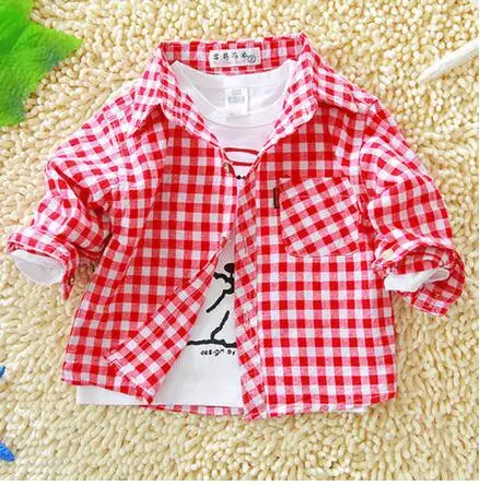 SALE! baby boy cotton Long sleeve plaid shirt kids baby boy clothes spring autumn Free shipping
SALE! baby boy cotton Long sleeve plaid shirt kids baby boy clothes spring autumn Free shipping