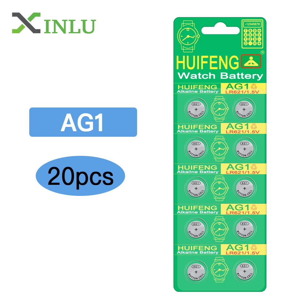 20pcs AG1 364 SR621SW TR621SW CX60 621 SR60 LR60 Button Cell coin battery for watch,20PCS AG1 battery
20pcs AG1 364 SR621SW TR621SW CX60 621 SR60 LR60 Button Cell coin battery for watch,20PCS AG1 battery