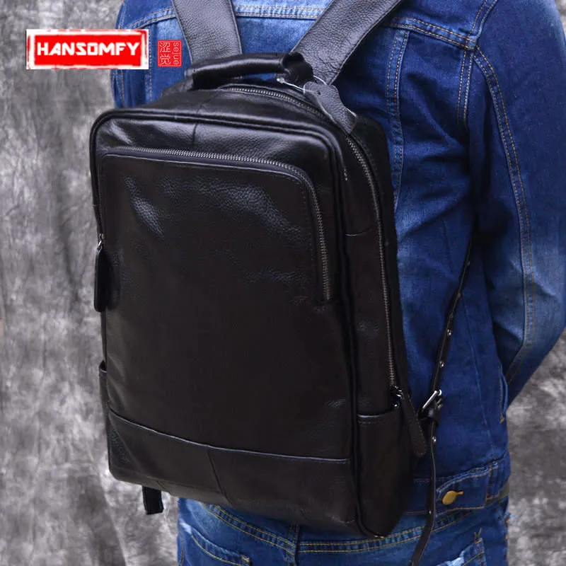 Genuine Leather Men Backpack Male Travel Shoulder Bags Daypacks Black Computer Backpacks Men Back Pack Teenager Laptop Backpacks
Genuine Leather Men Backpack Male Travel Shoulder Bags Daypacks Black Computer Backpacks Men Back Pack Teenager Laptop Backpacks