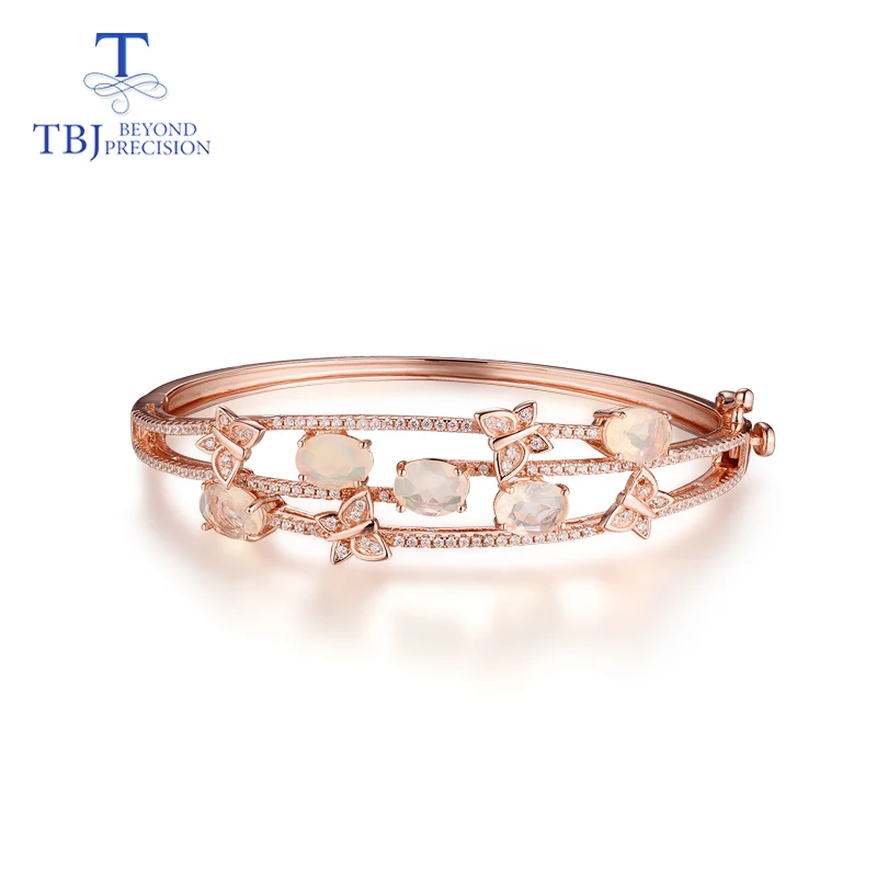 TBJ,natural gemstone opal cut 925 sterling silver rose color "butterfly" bangle for girl Wedding or daily wear nice jewelry
TBJ,natural gemstone opal cut 925 sterling silver rose color "butterfly" bangle for girl Wedding or daily wear nice jewelry
