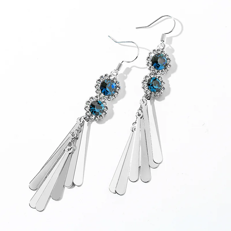New Long Tassle Design Non Pierced Earrings For Women Wedding Fashion Modern Jewelry Hanging Kolczyki Oorbellen Best Bijoux Gift | Украшения