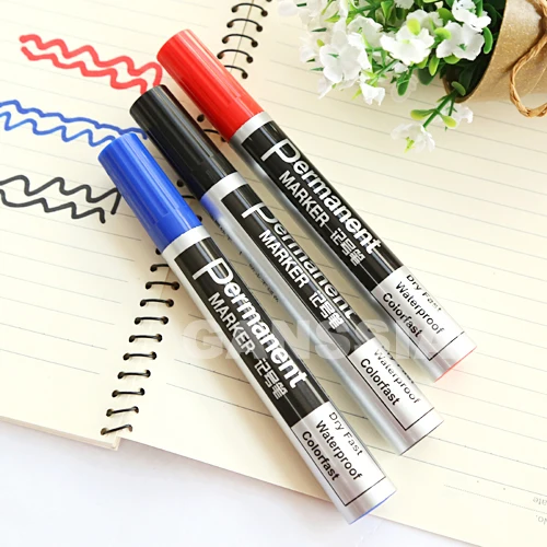 Permanent marker pens 3 Colors markers pen Dry fast Waterproof Colorfast Office stationery school supplies (ss-1380)
Permanent marker pens 3 Colors markers pen Dry fast Waterproof Colorfast Office stationery school supplies (ss-1380)