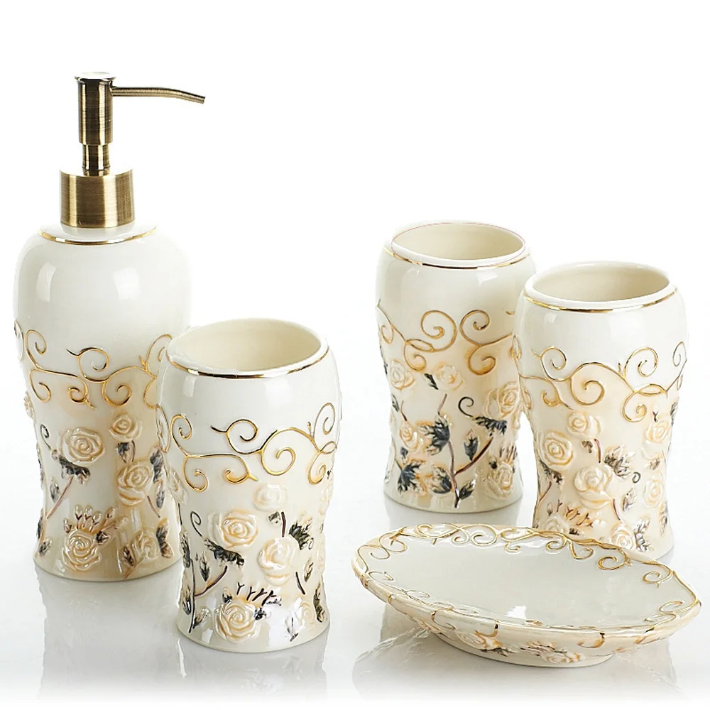 Ceramic bathroom ware bathroom bathroom four-piece five-piece creative minimalist bathroom suite colorful roses LO88226
Ceramic bathroom ware bathroom bathroom four-piece five-piece creative minimalist bathroom suite colorful roses LO88226