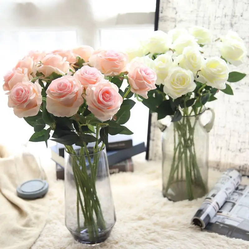 New Artificial Flowers Rose Branch Flower Home Decoration Wedding Bridal Bouquet Flower High Quality 6 Colors
New Artificial Flowers Rose Branch Flower Home Decoration Wedding Bridal Bouquet Flower High Quality 6 Colors