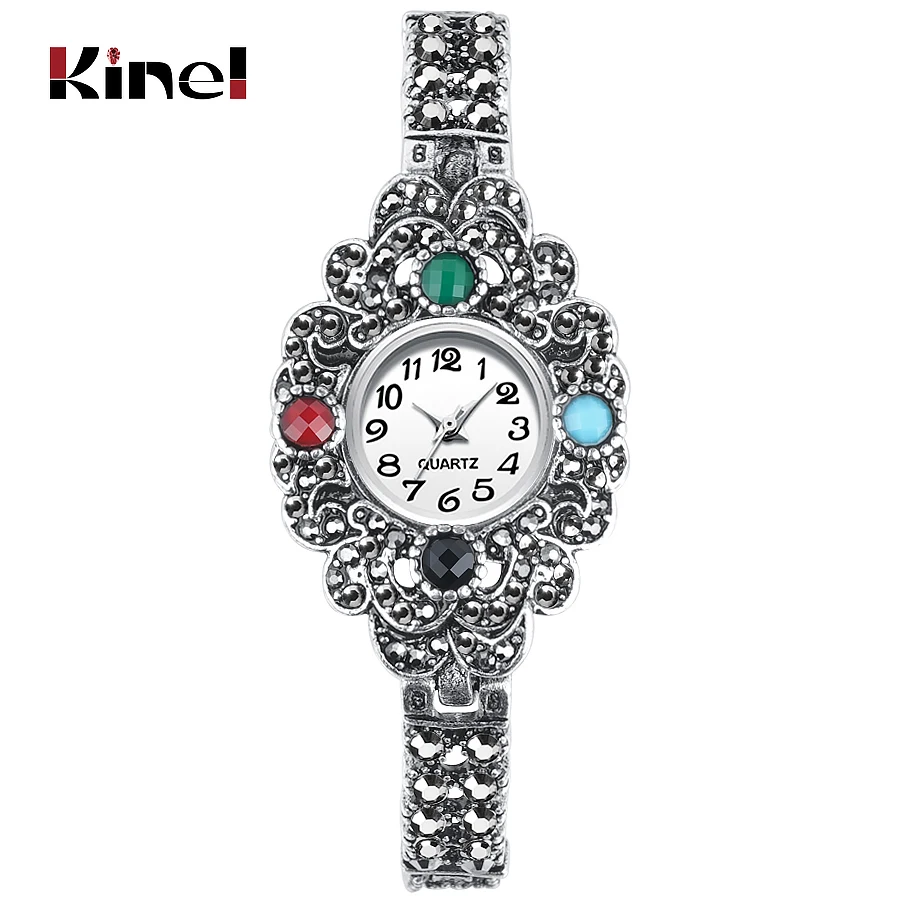 Kinel Female Watches Luxury Tibetan Silver Bracelet Watch For Women Fashion Lady Wrist Watches For Women Gifts Relogio Feminino
Kinel Female Watches Luxury Tibetan Silver Bracelet Watch For Women Fashion Lady Wrist Watches For Women Gifts Relogio Feminino