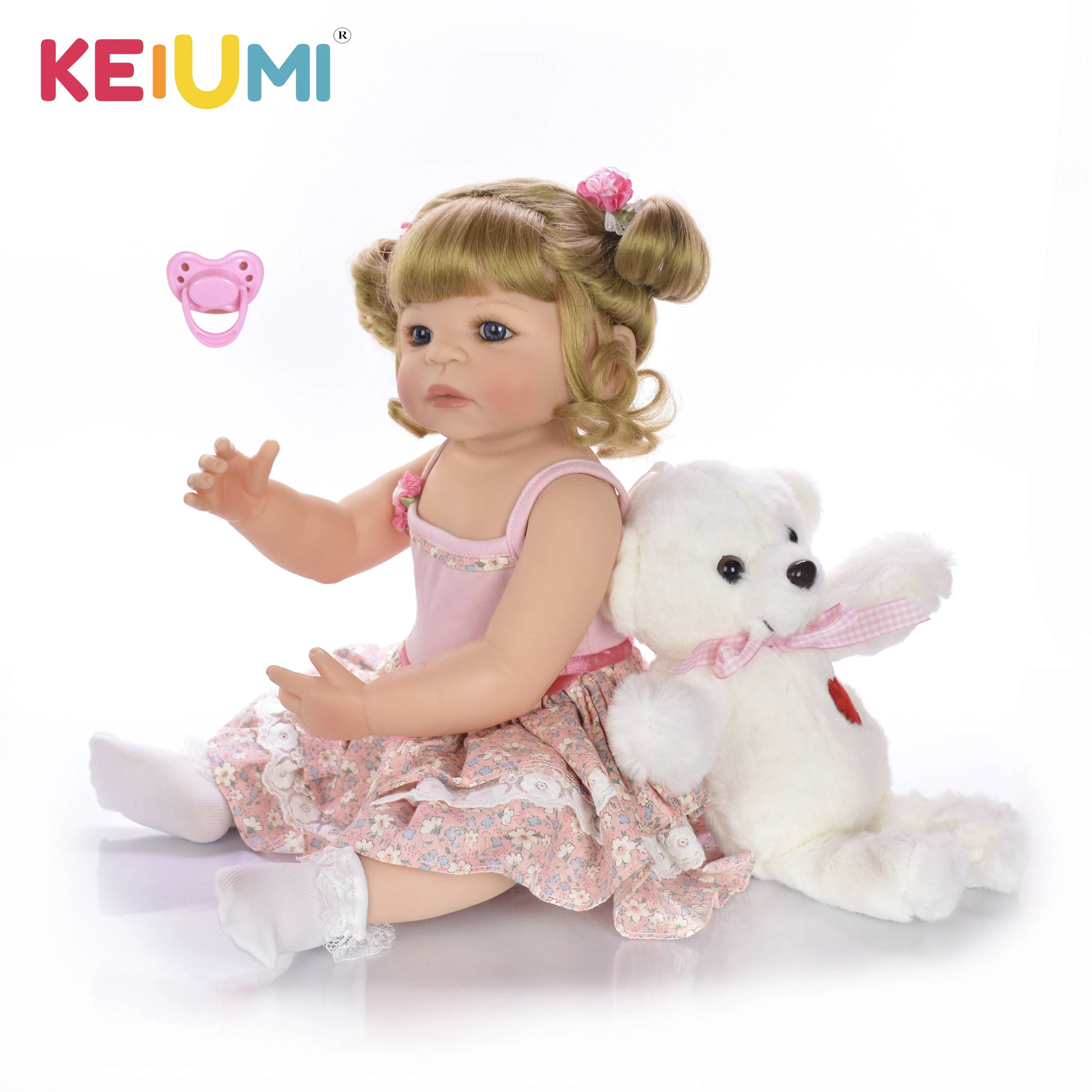 KEIUMI 22 Inch Reborn Baby Doll Toys 55 cm Silicone Full Body Lifelike Princess Doll Girl Alive Toy For Sale Kids Xmas Gift
KEIUMI 22 Inch Reborn Baby Doll Toys 55 cm Silicone Full Body Lifelike Princess Doll Girl Alive Toy For Sale Kids Xmas Gift