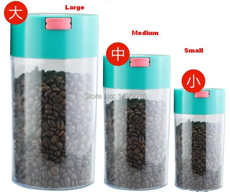 FeiC 1pc Vacuum Fresh Preservation coffee beans powder canister sealed cans Large/Medium/Small size
FeiC 1pc Vacuum Fresh Preservation coffee beans powder canister sealed cans Large/Medium/Small size
