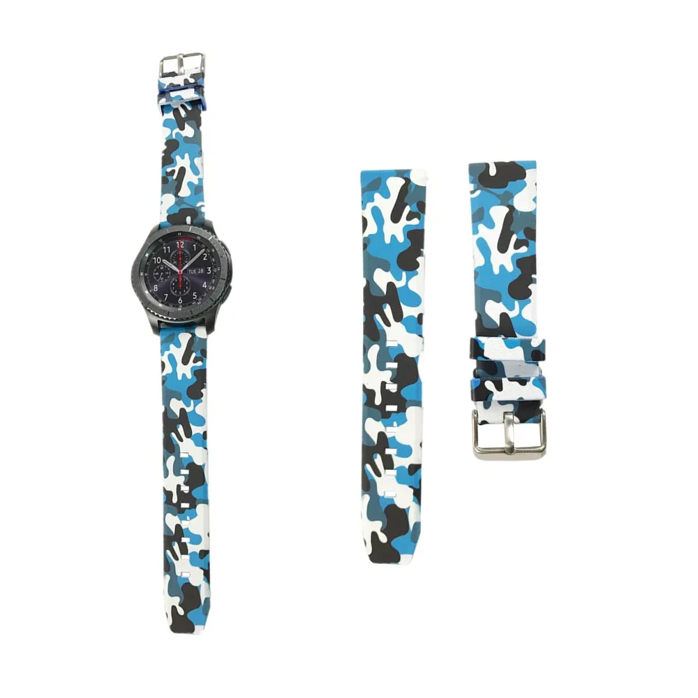 For Samsung Gear S3 Classic / Frontier Watch Band Colorful Silicone Sport Camouflage Style Breathable Strap For Galaxy 46mm
For Samsung Gear S3 Classic / Frontier Watch Band Colorful Silicone Sport Camouflage Style Breathable Strap For Galaxy 46mm