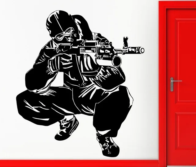 Hot Selling Room Wall Art Decor Wallpaper Special Sniper Military Wall Mural Removable Vinyl Decals Free Shipping Decal D-226
Hot Selling Room Wall Art Decor Wallpaper Special Sniper Military Wall Mural Removable Vinyl Decals Free Shipping Decal D-226
