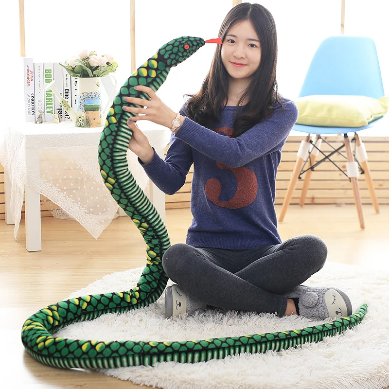 Candice guo! Супермилая плюшевая игрушка имитация змеи боа мягкая кукла шуточная