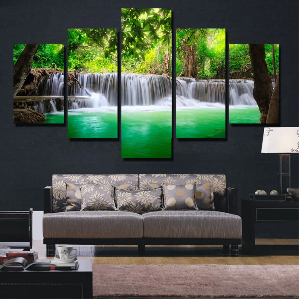 BANMU 5 Panel Waterfall Painting Canvas Wall Art Picture Home Decoration Living Room Canvas Print Painting Canvas Art Unframed
BANMU 5 Panel Waterfall Painting Canvas Wall Art Picture Home Decoration Living Room Canvas Print Painting Canvas Art Unframed