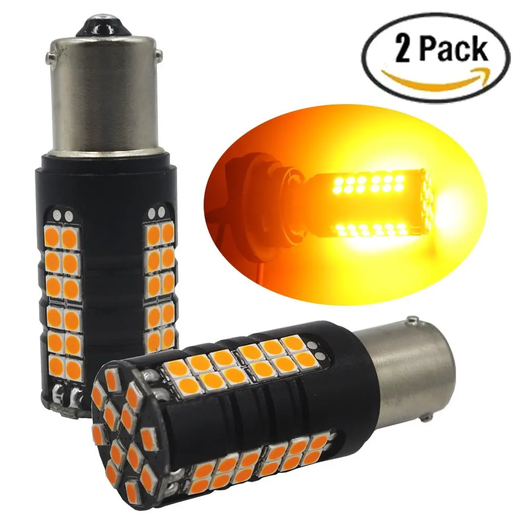 2Pcs New 60W 1156 BA15S 7506 1141 1003 Amber / Yellow Non-Polarity Canbus Error Code Free LED Turn Signal Light Blink Bulb
2Pcs New 60W 1156 BA15S 7506 1141 1003 Amber / Yellow Non-Polarity Canbus Error Code Free LED Turn Signal Light Blink Bulb