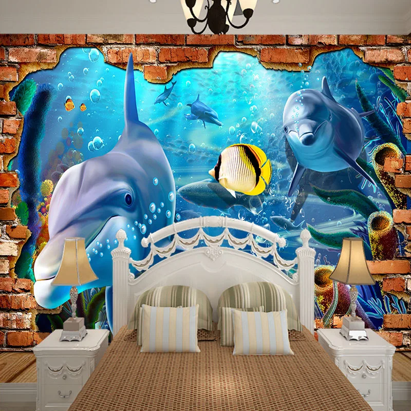 2m width cute ocean world series wallpaper false brick 5D photo mural for home decor theme museum wall decoration
2m width cute ocean world series wallpaper false brick 5D photo mural for home decor theme museum wall decoration