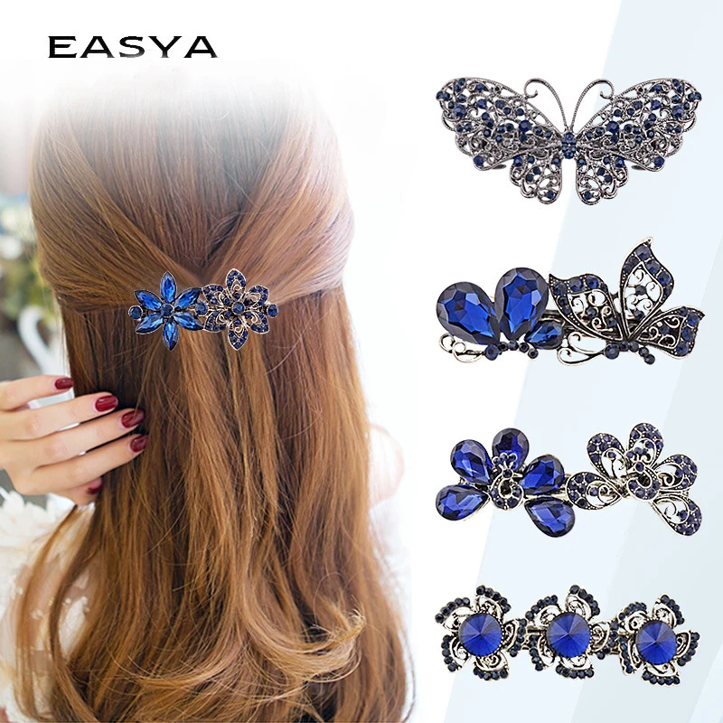 EASYA Vintage Metal Hair Barrettes For Women Girls Crystal Rhinestone Flower Butterfly Hair Pin Clips Hair Accessories Headwear
EASYA Vintage Metal Hair Barrettes For Women Girls Crystal Rhinestone Flower Butterfly Hair Pin Clips Hair Accessories Headwear