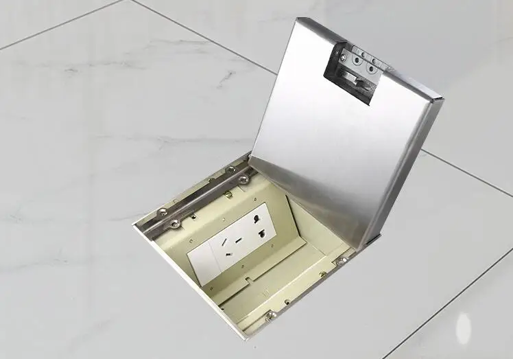 Hidden mosaic flat marble tile wood floor plug network socket stainless steel ground socket
Hidden mosaic flat marble tile wood floor plug network socket stainless steel ground socket