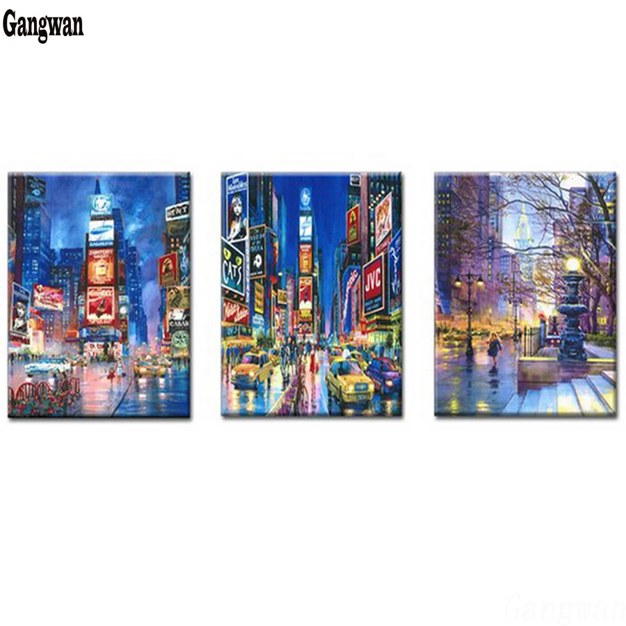 DIY Diamond Painting city Scenery Multi Collages 3pcs Handmade Gift Full Square round Diamond Embroidery Night Street Pattern
DIY Diamond Painting city Scenery Multi Collages 3pcs Handmade Gift Full Square round Diamond Embroidery Night Street Pattern