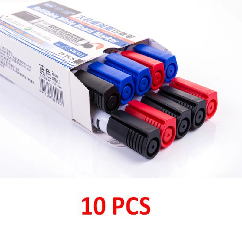 10PCS 3 Color Whiteboard Marker Pens,Fine Point,Refillable Markers for any Smooth surfaces 3.0mm
10PCS 3 Color Whiteboard Marker Pens,Fine Point,Refillable Markers for any Smooth surfaces 3.0mm