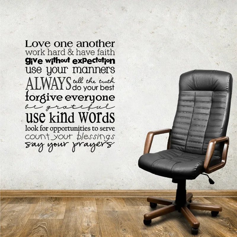 DIY Love one another Motto Vinyl Art Wall Sticker Home Decoration Bedroom Fashion Decals Murals JG3939
DIY Love one another Motto Vinyl Art Wall Sticker Home Decoration Bedroom Fashion Decals Murals JG3939