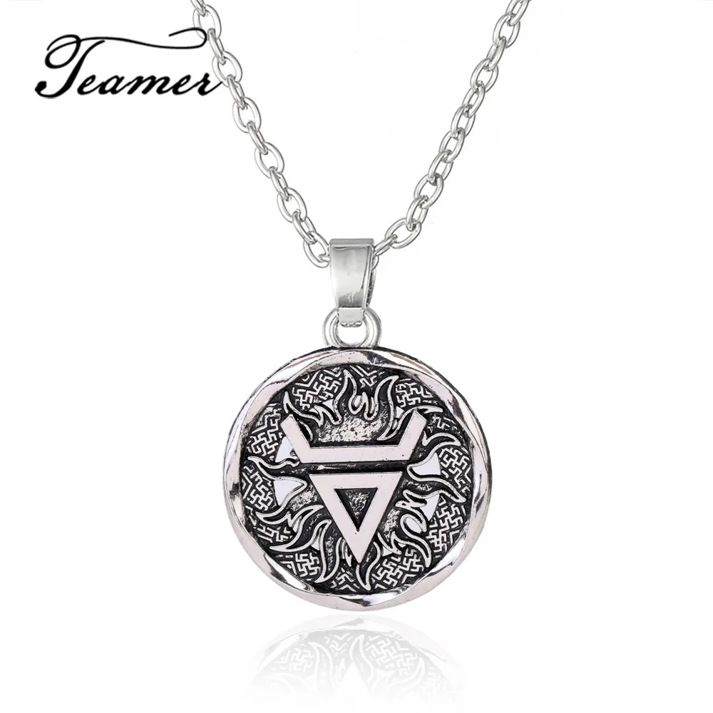 Teamer Adjustable Pendant Neckalce Veles symbol Weles Slavic wealth talisman Brand jewelry pagan men necklace Sliver color
Teamer Adjustable Pendant Neckalce Veles symbol Weles Slavic wealth talisman Brand jewelry pagan men necklace Sliver color