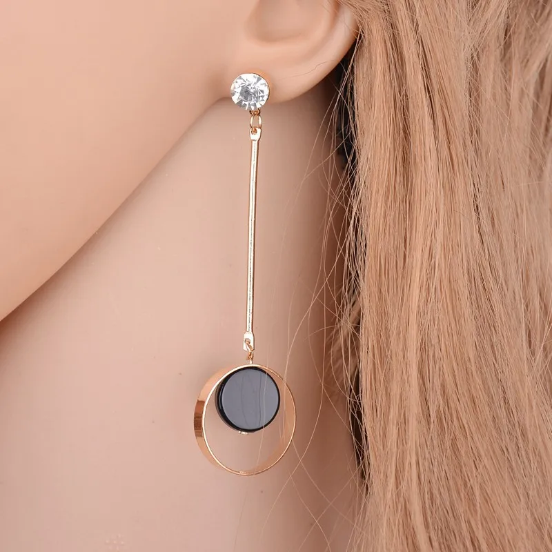 Europe and The United States Fashion Irregular Circle Long Personalized Earrings | Украшения и аксессуары