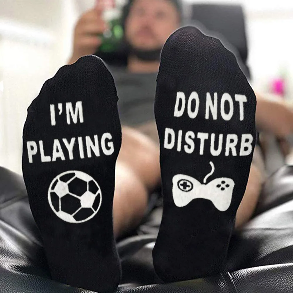Newly 1Pair Do Not Disturb I Am Gaming Funny Letters Cotton Socks Breathable Birthday Christmas Gifts
Newly 1Pair Do Not Disturb I Am Gaming Funny Letters Cotton Socks Breathable Birthday Christmas Gifts