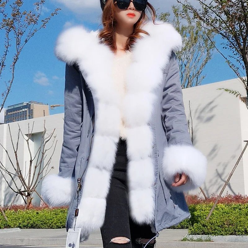 2021 New Women Long ArmyGreen Camouflage Winter Jacket Outwear Rabbit Parkas Natural Real Fox Fur Collar Hooded Coat Pelliccia
2021 New Women Long ArmyGreen Camouflage Winter Jacket Outwear Rabbit Parkas Natural Real Fox Fur Collar Hooded Coat Pelliccia