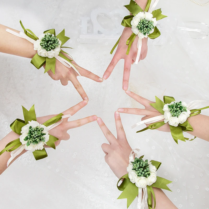 High quality Wrist Corsage Bridesmaid Sisters hand Artificial flowers Bride Flowers For Wedding Party Decoration silk flowers
High quality Wrist Corsage Bridesmaid Sisters hand Artificial flowers Bride Flowers For Wedding Party Decoration silk flowers