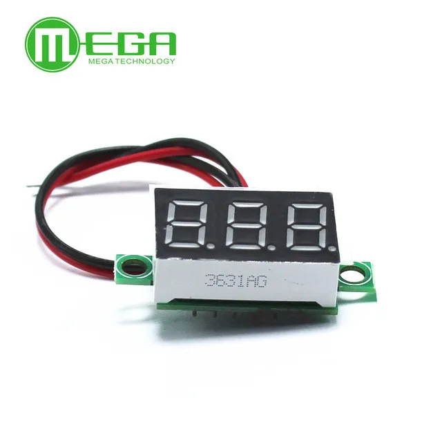 0 36 дюймовый зеленый цифровой вольтметр постоянного тока светодиодный DC4.5V30V|voltmeter