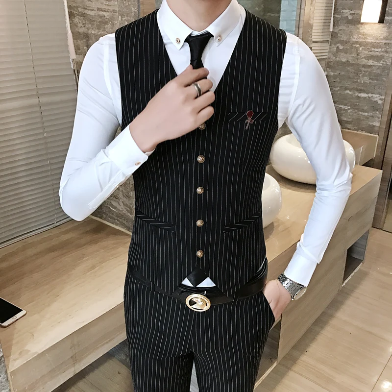 2019 Classic Black Stripe Trousers Men Business Wedding Banquet Men Dress Suit Pants Size XXXL 4XL Slim Fit Men Leisure Pant
2019 Classic Black Stripe Trousers Men Business Wedding Banquet Men Dress Suit Pants Size XXXL 4XL Slim Fit Men Leisure Pant