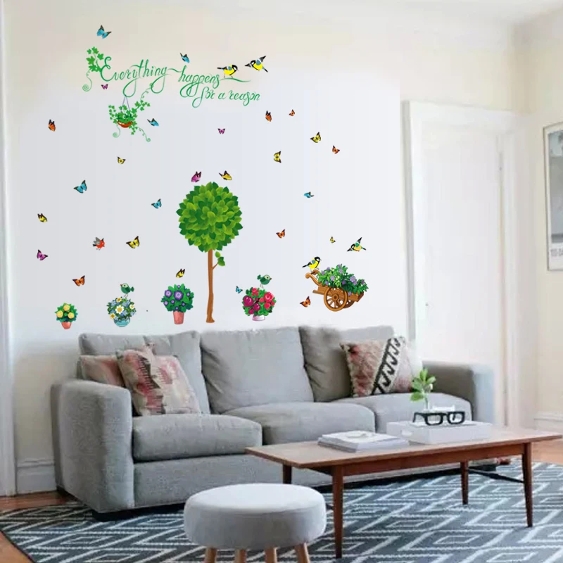 SK7083 Green home fresh potted wall stickers living room decoration self-adhesive bathroom plant glass stickers
SK7083 Green home fresh potted wall stickers living room decoration self-adhesive bathroom plant glass stickers