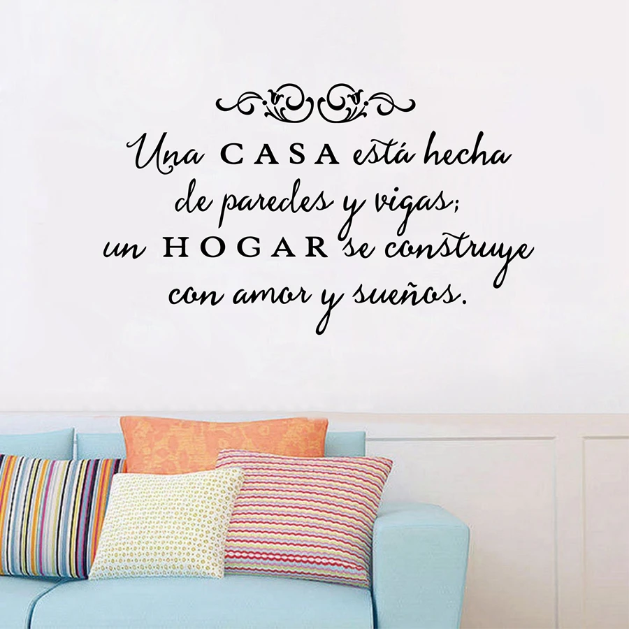 Vinyl Wall Stickers Spanish Quote Una Casa Wall Decals Removable Wall Art Home Decor For Living Room House Decoration
Vinyl Wall Stickers Spanish Quote Una Casa Wall Decals Removable Wall Art Home Decor For Living Room House Decoration