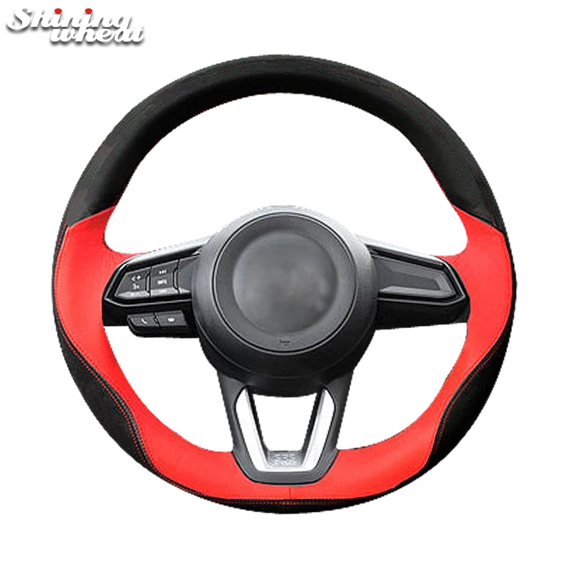 Hand Sew Black Red Leather Steering Wheel Cover for Mazda 3 CX-5 2017 Mazda CX-9 2016 2017
Hand Sew Black Red Leather Steering Wheel Cover for Mazda 3 CX-5 2017 Mazda CX-9 2016 2017