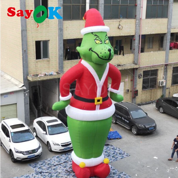 Inflatable Christmas Grinch as Santa 10ft&28ft Tall Christmas Decorations with White Light for Store Home Yard
Inflatable Christmas Grinch as Santa 10ft&28ft Tall Christmas Decorations with White Light for Store Home Yard