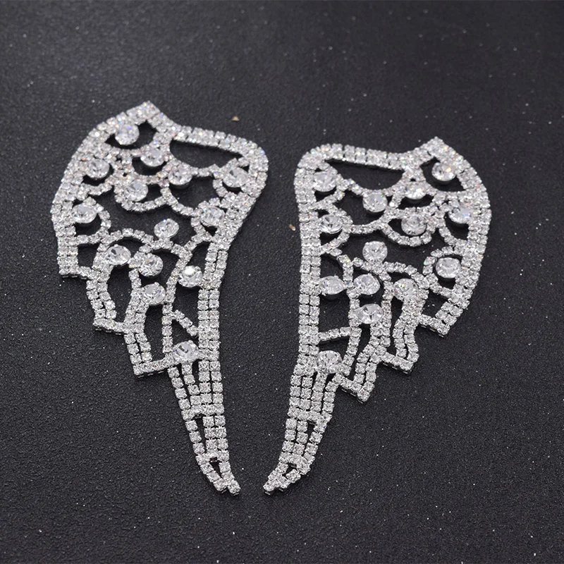10pair rhinestones angle wing patches for girls dress hat decorations appliques sew on crystal sewing DIY accessories
10pair rhinestones angle wing patches for girls dress hat decorations appliques sew on crystal sewing DIY accessories