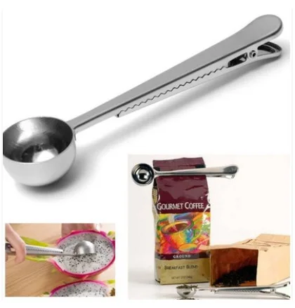 600PCS Style universal Heathful Cooking Tool Stainless 1 Cup Ground Coffee Measuring Scoop Spoon with Bag Sealing Clip Good
600PCS Style universal Heathful Cooking Tool Stainless 1 Cup Ground Coffee Measuring Scoop Spoon with Bag Sealing Clip Good