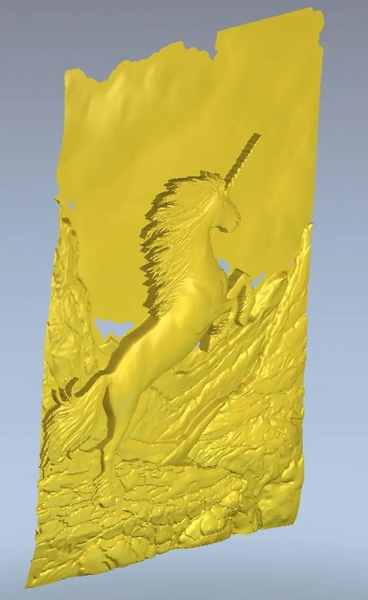 3d модель рельеф для ЧПУ в формате STL Panno_Unicorn | Инструменты