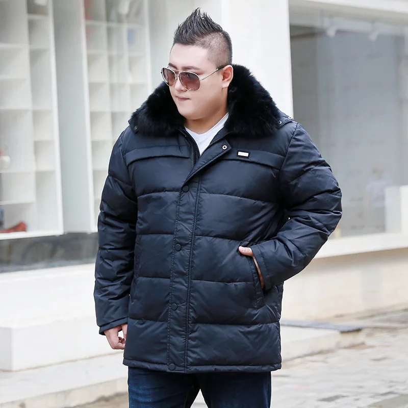 2018 Men's Thick Large size Hhooded Short Fur Collar Cotton Coat Autumn and Winter Collar Men's jacket Color Black / Dark blue
2018 Men's Thick Large size Hhooded Short Fur Collar Cotton Coat Autumn and Winter Collar Men's jacket Color Black / Dark blue