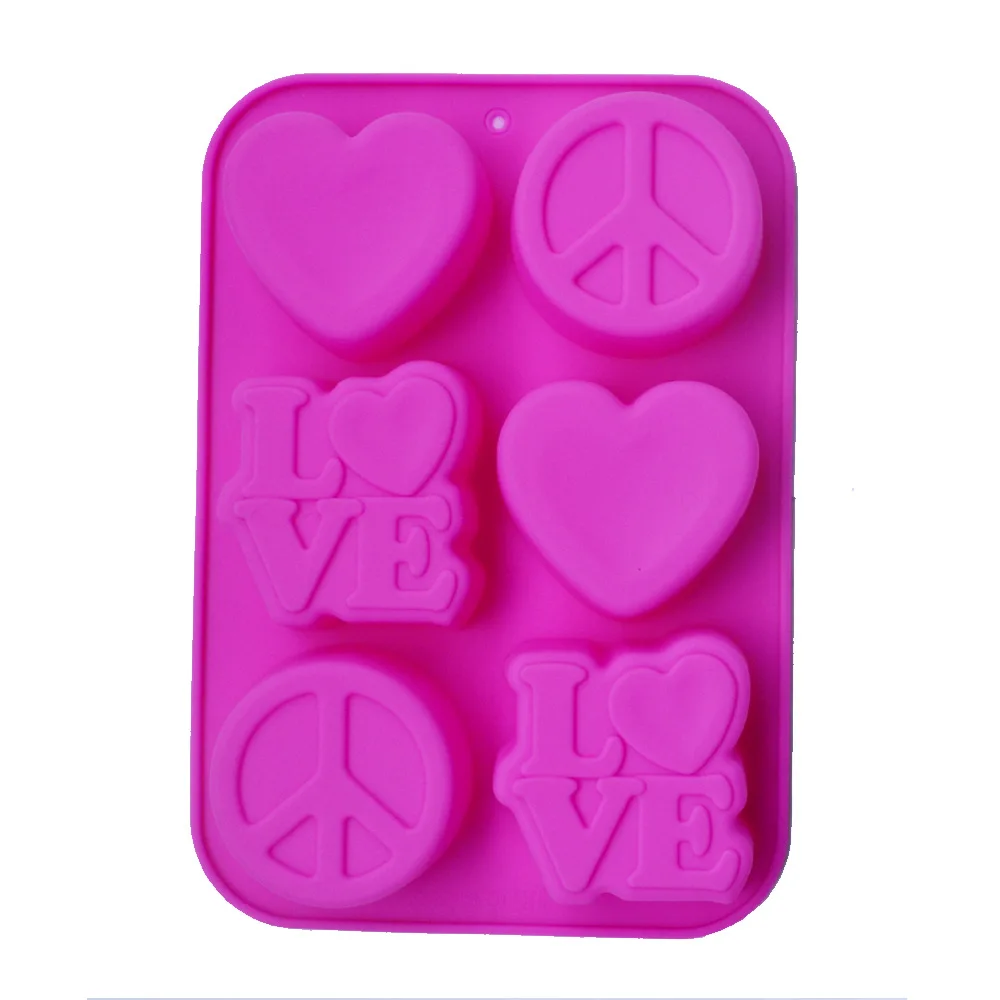 Silicone Cake baking mould handmade soap mold LOVE carved Heart Shape Soap Making Silicone Molds
Silicone Cake baking mould handmade soap mold LOVE carved Heart Shape Soap Making Silicone Molds
