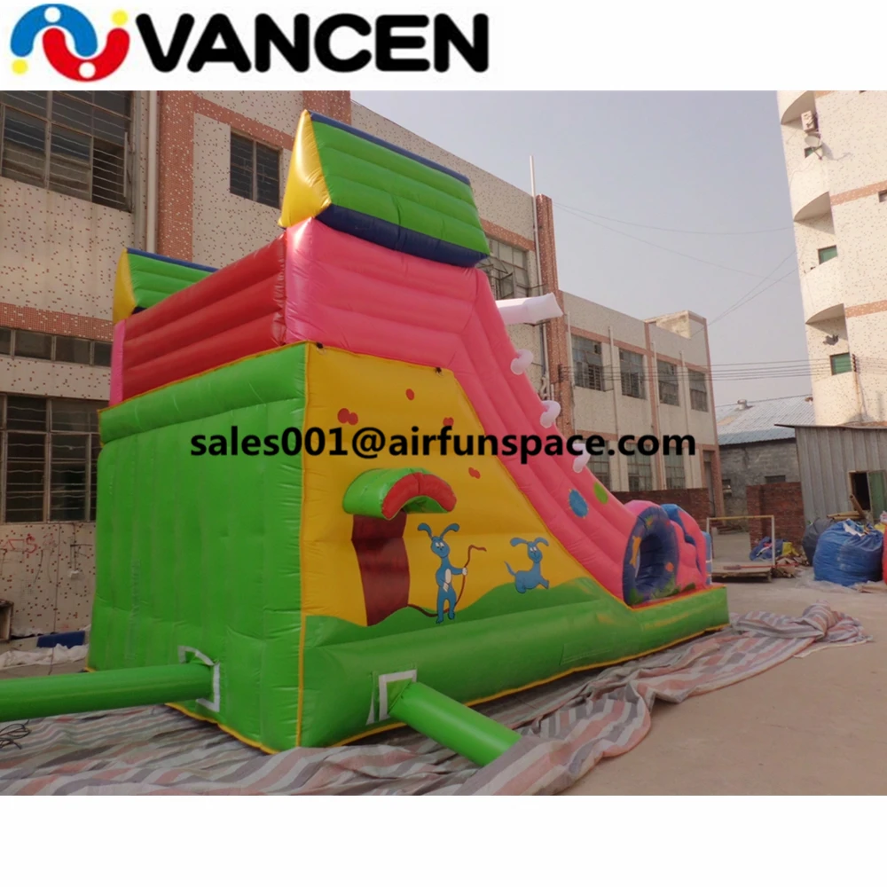 Guangzhou Vancen inflatable dry lane slide 3*6m kid size inflatable slide bouncer jumping castle for backyard
Guangzhou Vancen inflatable dry lane slide 3*6m kid size inflatable slide bouncer jumping castle for backyard