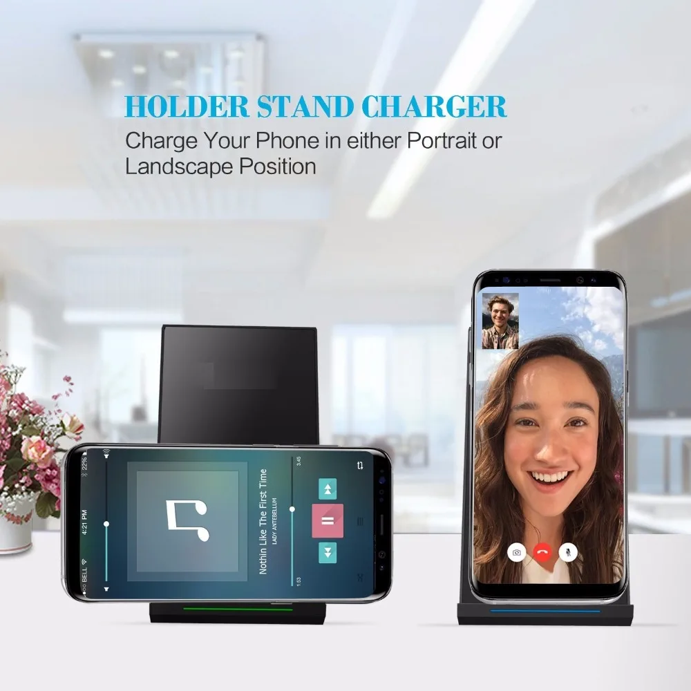 Qi Wireless Charger 2-Coils Fast Wireless Charger Charging Pad Foldable Stand Charger for Samsung Galaxy S7 S8 For iphone 8 X
Qi Wireless Charger 2-Coils Fast Wireless Charger Charging Pad Foldable Stand Charger for Samsung Galaxy S7 S8 For iphone 8 X