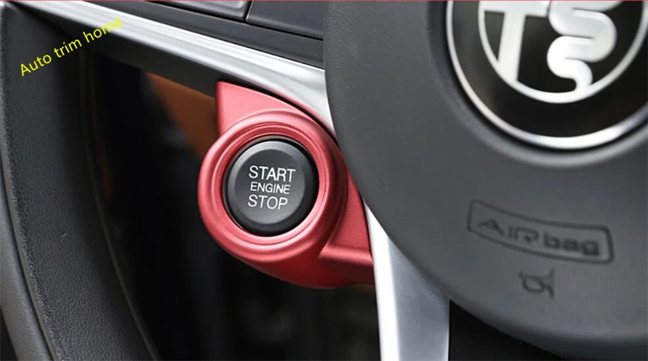 Lapetus Interior Refit Car Engine Start Stop Switch Button Decorative Cover Trim / Red / Matte For Alfa Romeo Giulia 2016 - 2020
Lapetus Interior Refit Car Engine Start Stop Switch Button Decorative Cover Trim / Red / Matte For Alfa Romeo Giulia 2016 - 2020