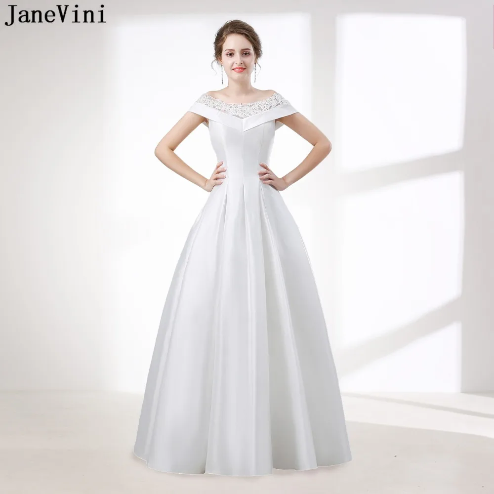 JaneVini 2019 Elegant A Line White Long Prom Dresses Scoop Neck Cap Sleeve Appliques Plus Size Satin Gown Floor Length Gala Jurk
JaneVini 2019 Elegant A Line White Long Prom Dresses Scoop Neck Cap Sleeve Appliques Plus Size Satin Gown Floor Length Gala Jurk